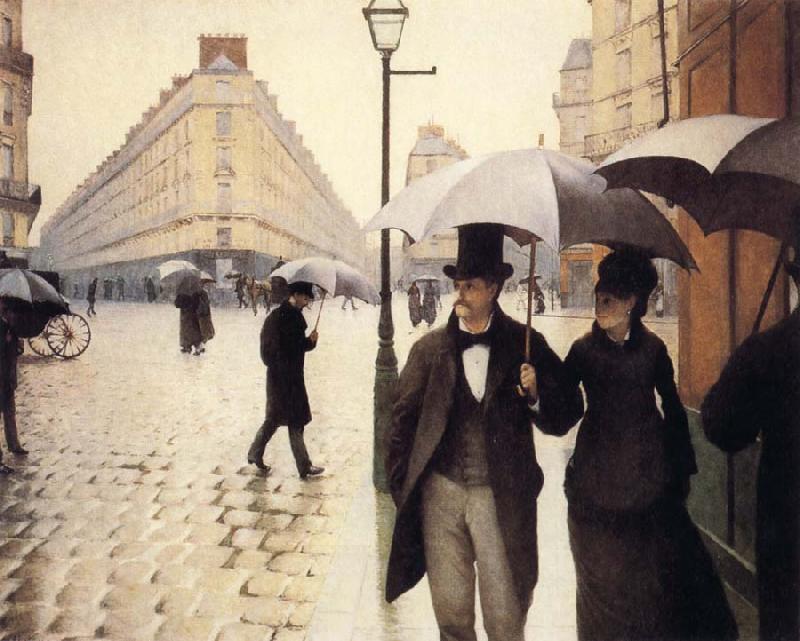 Gustave Caillebotte A Rainy Day China oil painting art